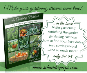 The Gardening Notebook is the ultimate gardening tool. This printable notebook has over 120 pages of