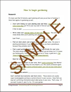 SchneiderPeeps - Sample of The Gardening Notebook 3