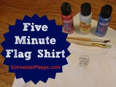 SchneiderPeeps - How to make a five minute flag shirt