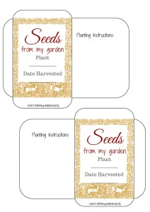 SchneiderPeeps - Free printable seed packets with The Gardening Notebook 