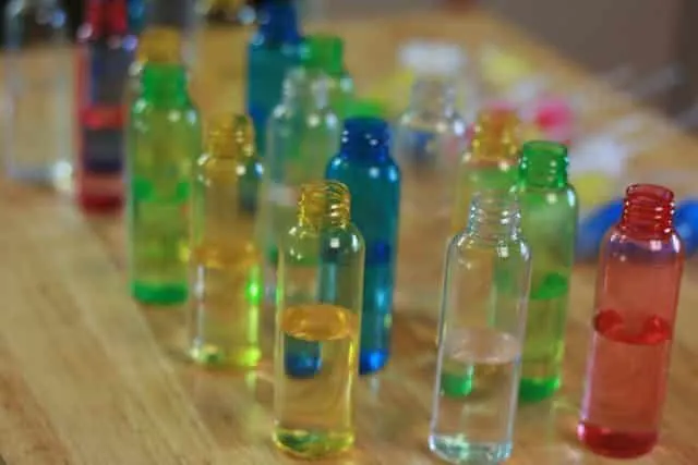 image of colorful small spray bottle for handmade teacher gifts
