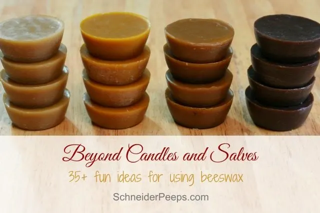 SchneiderPeeps - Beeswax candles aren't the only thing you can make with beeswax. How about some lip balm or even furniture polish? Here are over 35 fun ideas for using beeswax.