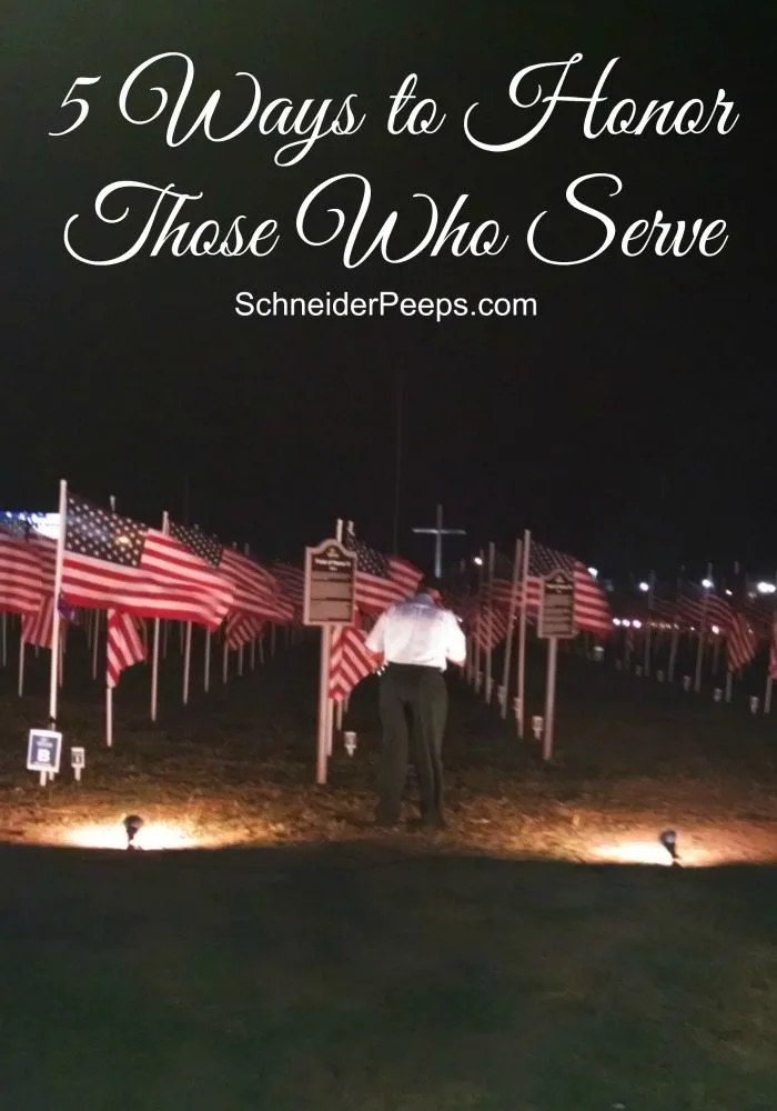 SchneiderPeeps - Honoring those who serve or served in our military is such a simple thing and often an very over looked thing. Here are four things anyone can do.