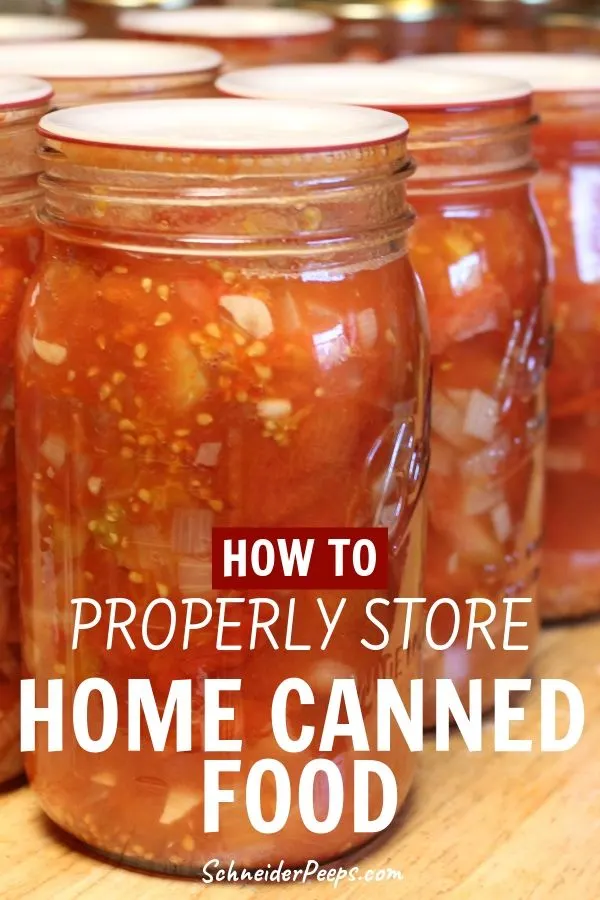 A close up of jars of home canned tomatoes