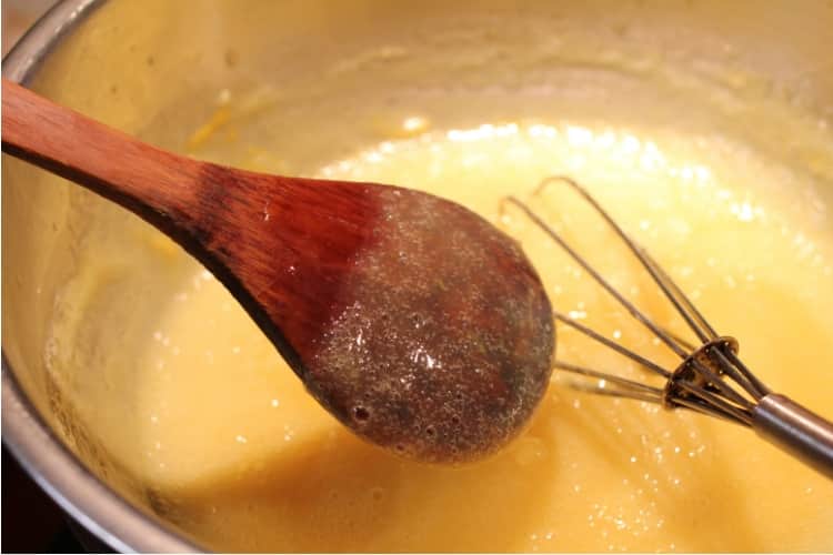 image of cooking Meyer lemon curd