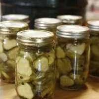 jars of homemade canned dill pickles